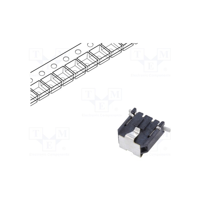 10 pcs : 436500224 - Socket, wire-board, male, Micro-Fit 3.0, 3mm, PIN: 2, 5A