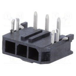 10 pcs : 436500304 - Socket, wire-board, male, Micro-Fit 3.0, 3mm, PIN: 3, Glow-Wire, THT