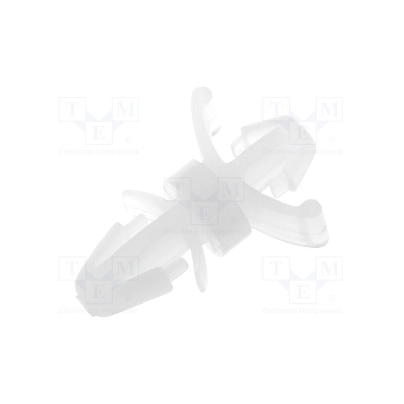 100 pcs : FIX-LCD-4 - PCB distance, polyamide, L: 4mm, latch/latch, natural, UL94V-2
