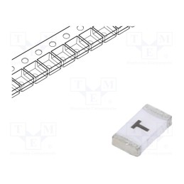 20 pcs : CQ12LV 5A 63V - Fuse: fuse, time-lag, 5A, 63VDC, SMD, ceramic, CQ, SMD