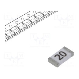 20 pcs : CQ12LV 20A 24V - Fuse: fuse, time-lag, 20A, 24VDC, SMD, ceramic, CQ, SMD