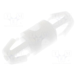 100 pcs : FIX-LCC-5 - PCB distance, polyamide, L: 5mm, latch/latch, natural, UL94V-2