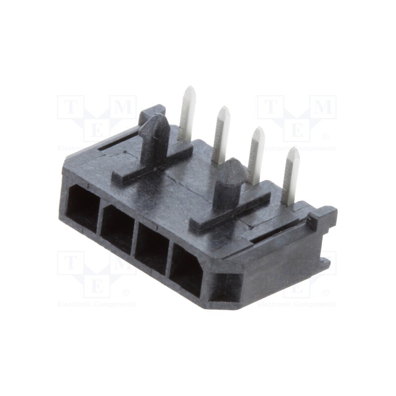 10 pcs : 436500401 - Socket, wire-board, male, Micro-Fit 3.0, 3mm, PIN: 4, 5A