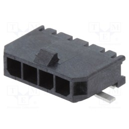 10 pcs : 436500412 - Socket, wire-board, male, Micro-Fit 3.0, 3mm, PIN: 4, Glow-Wire, SMT