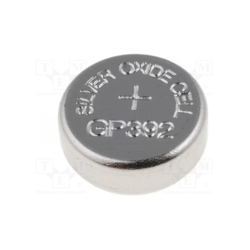 10 pcs : 392/SR41SW GP B1 - Battery: silver, 1.55V, LR41,coin,R736,SR41, non-rechargeable