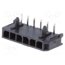 10 pcs : 436500600 - Socket, wire-board, male, Micro-Fit 3.0, 3mm, PIN: 6, THT, 5A, tinned