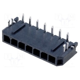 10 pcs : 436500703 - Socket, wire-board, male, Micro-Fit 3.0, 3mm, PIN: 7, THT, 5A, tinned