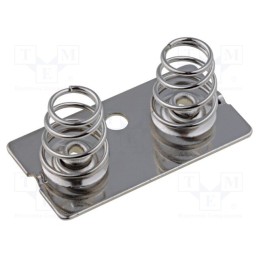 50 pcs : 5228 - Spring contact, AAA,AAAA,N, Batt.no: 2, screw