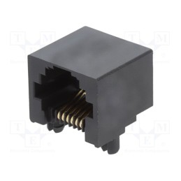 10 pcs : 438600002 - Socket, RJ12, PIN: 6, Cat: 3, low profile, gold-plated, Layout: 6p6c