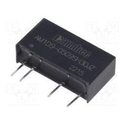 10 pcs : AM1DS-0509SH30JZ - Converter: DC/DC, 1W, Uin: 4.5÷5.5V, Uout: 9VDC, Iout: 112mA, SIP7