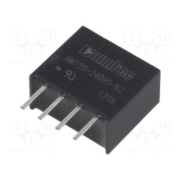 10 pcs : AM1SS-2409S-NZ - Converter: DC/DC, 1W, Uin: 21.6÷26.4V, Uout: 9VDC, Iout: 111mA, SIP4