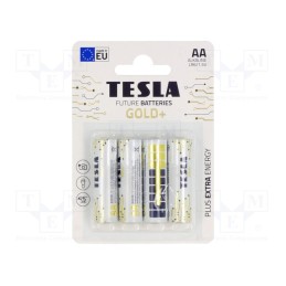 10 set : 8594183392257 - Battery: alkaline, 1.5V, AA, non-rechargeable, Ø14.5x50.5mm, 4pcs.