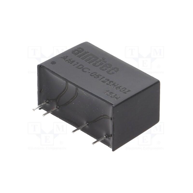 10 pcs : AM1DC-0512SH60Z - Converter: DC/DC, 1W, Uin: 4.5÷5.5V, Uout: 12VDC, Iout: 83mA, SIP7