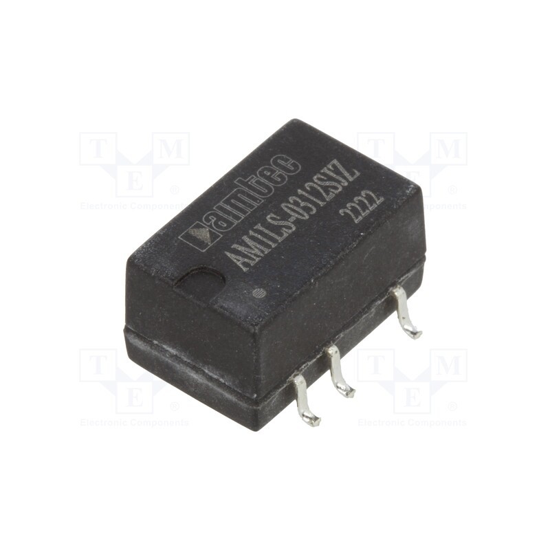 10 pcs : AM1LS-0312SJZ - Converter: DC/DC, 1W, Uin: 2.97÷3.63V, Uout: 12VDC, Iout: 83mA, SMD