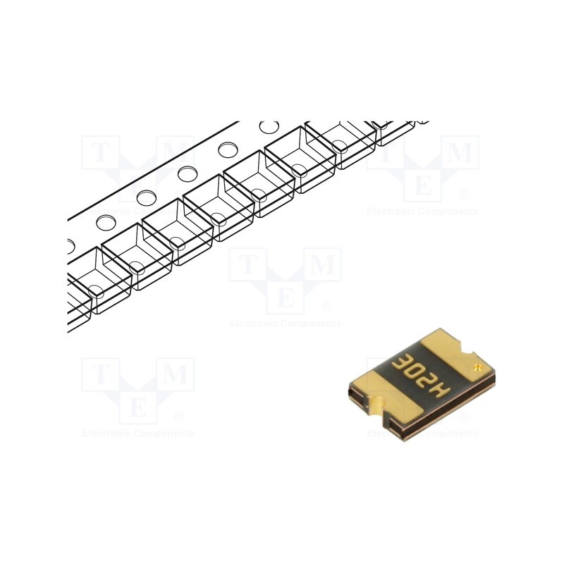 20 pcs : PFMF.030.2 - Fuse: PTC polymer, 300mA, 30VDC, PCB,SMT, 4.6x3.2mm, PFMF, 2.7mm
