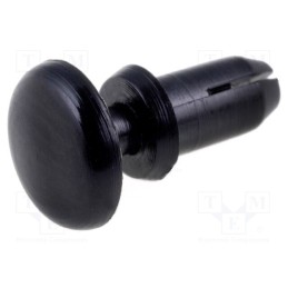 20 pcs : SR-355K - Rivet, polyamide, Panel cutout diam: 3mm, black, UL94V-2