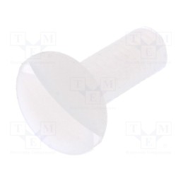 50 pcs : 8G203M4X12 - Screw, M4x12, 0.7, Head: countersunk, slotted, 1,3mm, polyamide