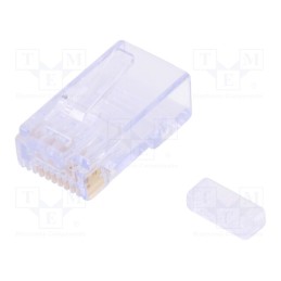 10 pcs : 449150001 - Plug, RJ45, 44915, PIN: 8, Cat: 6, with conductor guide, gold-plated