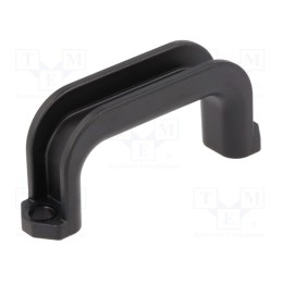 10 pcs : FIX-HANU-91 - Handle, ABS,polycarbonate, black, H: 22mm, L: 52mm, W: 12.2mm