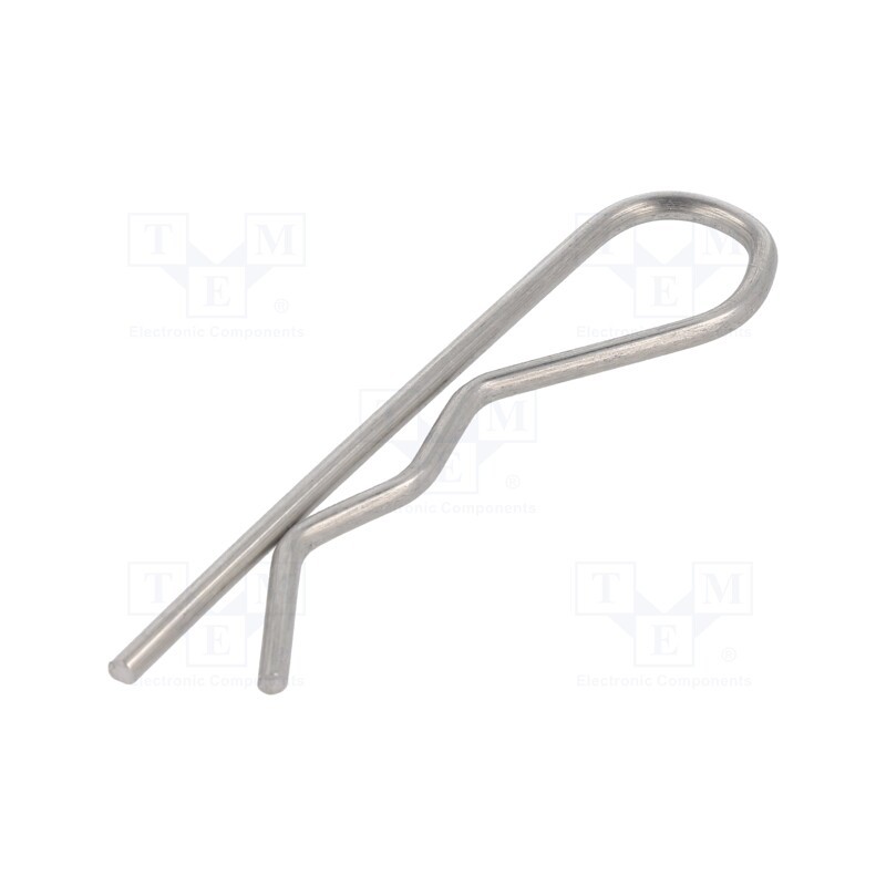 10 pcs : GN 1024-NI-2-E - Cotter pin, stainless steel, Ø: 2mm, L: 57mm, Shaft dia: 9÷14mm