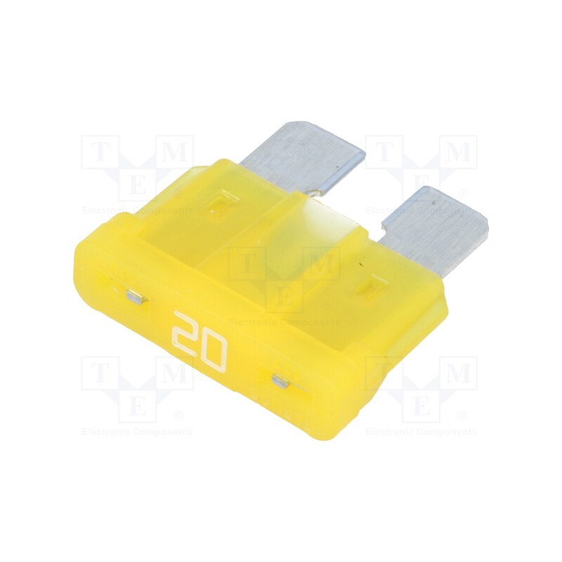 50 pcs : 0287020.PXCN - Fuse: fuse, 20A, 32VDC, automotive, 19mm, ATOF