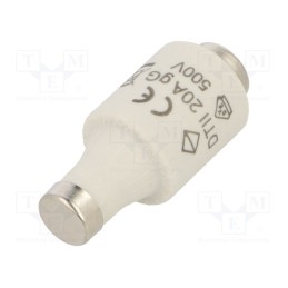 10 pcs : LE2720 - Fuse: fuse, gG,time-lag, 20A, 500VAC, DII