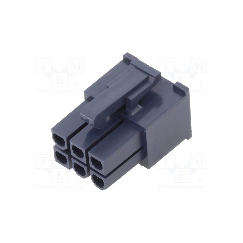 50 pcs : 469920610 - Plug, wire-wire/PCB, female, Mini-Fit Jr, 4.2mm, PIN: 6, for cable