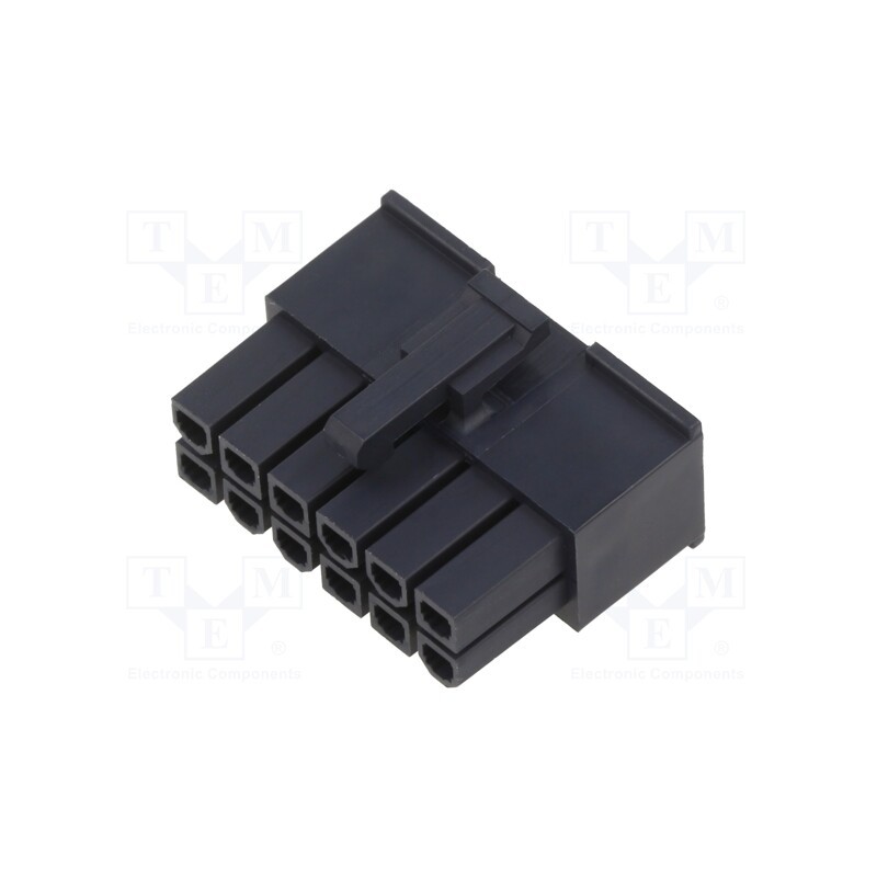 10 pcs : 469921210 - Plug, wire-wire/PCB, female, Mini-Fit Jr, 4.2mm, PIN: 12, for cable