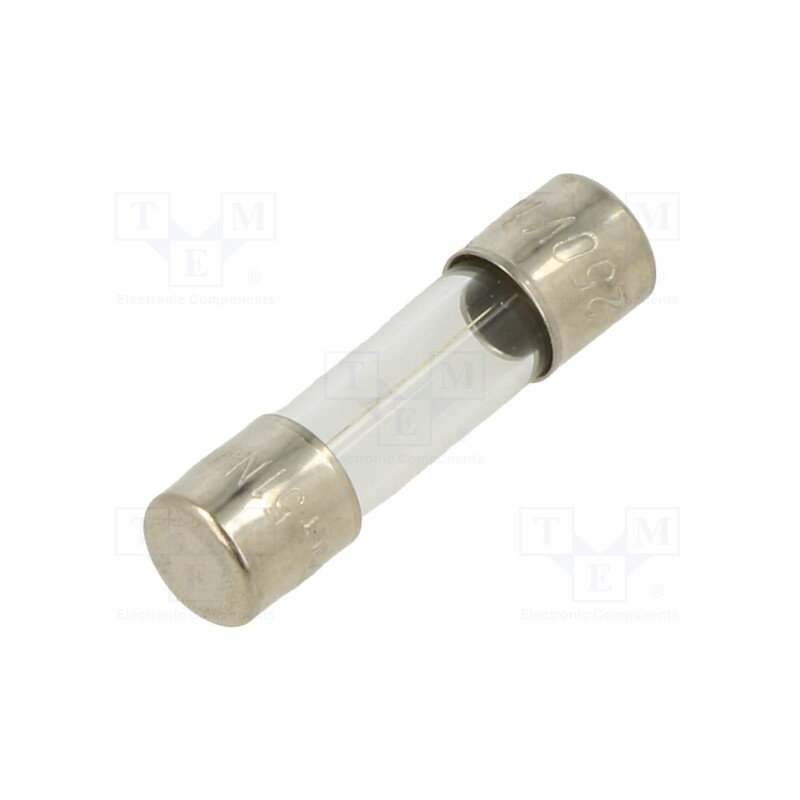 10 pcs : FSC-1.25A - Fuse: fuse, quick blow, 1.25A, 250VAC, glass, 5x20mm, bulk