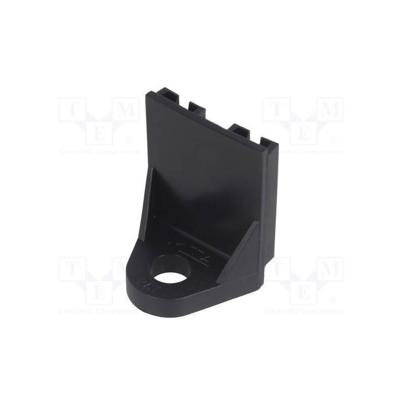10 pcs : 300691 - Holder, screw,push-in, Body: black, Mat: polyamide,polyamide 66