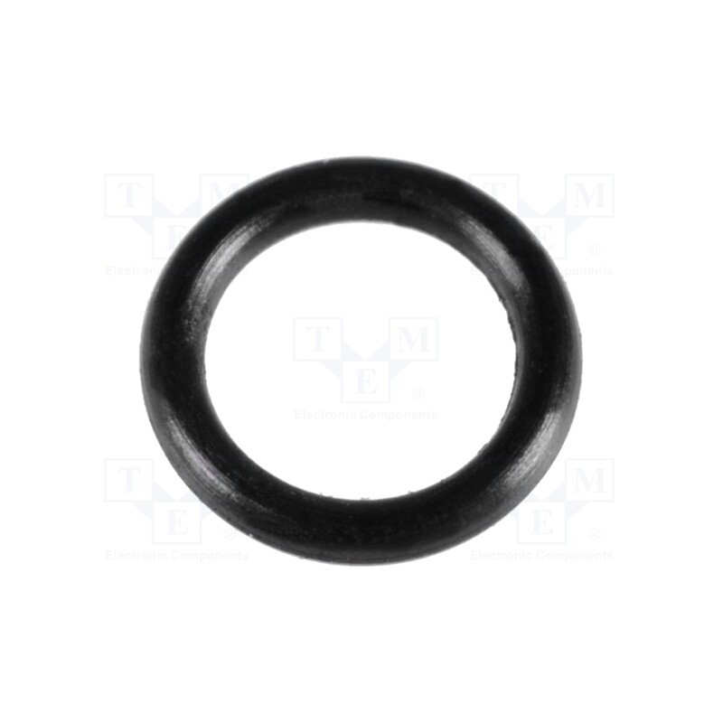 100 pcs : FIX-OR-2.7 - O-ring gasket, NBR rubber, Thk: 0.6mm, Øint: 2.75mm, black