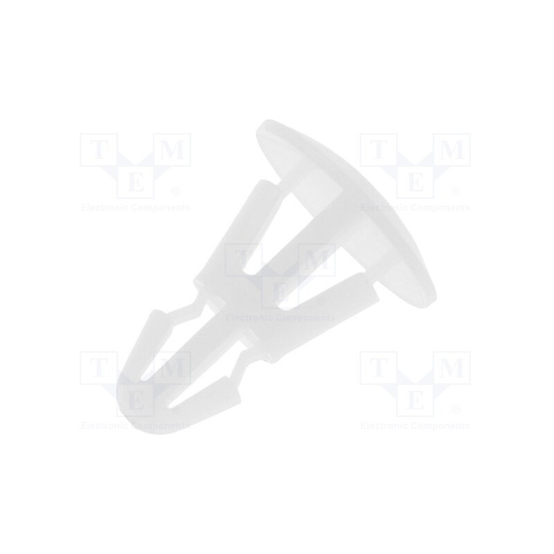 100 pcs : FIX-RBS-5 - Assembly stud, polyamide, L: 5mm, snap fastener, natural, UL94V-2