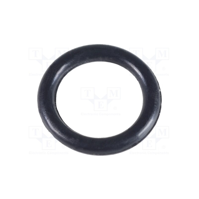 100 pcs : FIX-OR-5 - O-ring gasket, NBR rubber, Thk: 1mm, Øint: 5mm, black