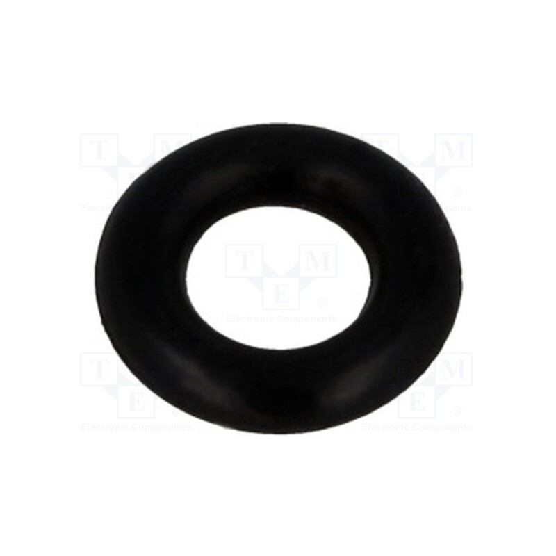 100 pcs : FIX-OR-4 - O-ring gasket, NBR rubber, Thk: 2mm, Øint: 4mm, black