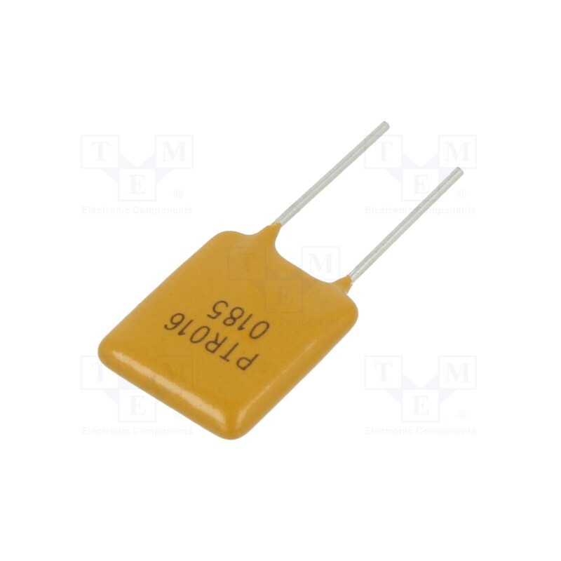 20 pcs : PTR016V0185-BK - Fuse: PTC polymer, 1.85A, Imax: 40A, THT, PTR016V, bag