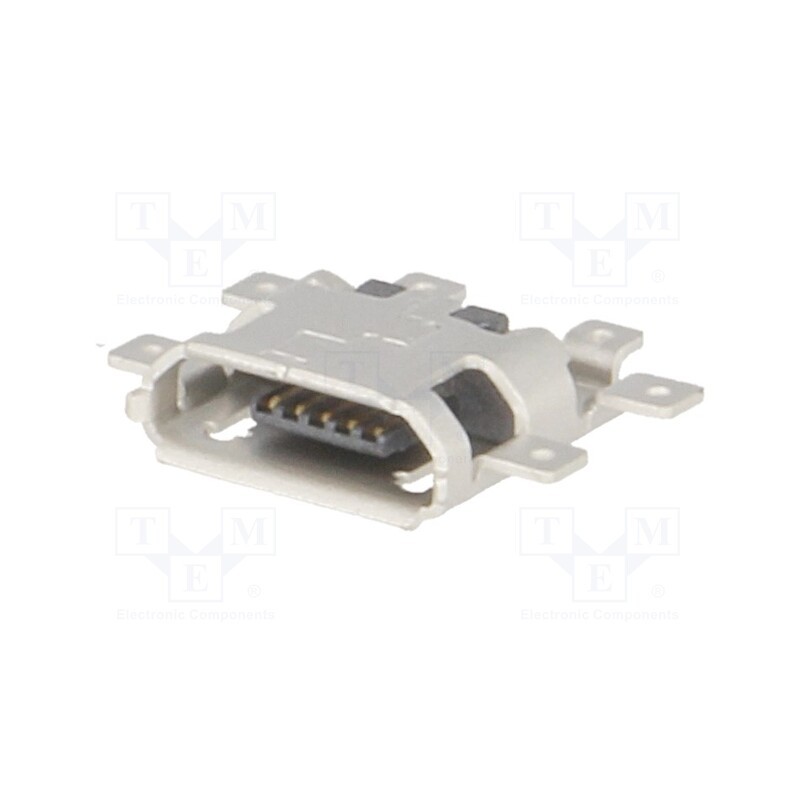 10 pcs : 474910001 - Socket, USB B micro, on PCBs, SMT, PIN: 5, horizontal, USB 2.0, reel