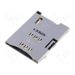 10 pcs : 475530001 - Connector: for cards, SIM, shielded,push-push, SMT, gold-plated