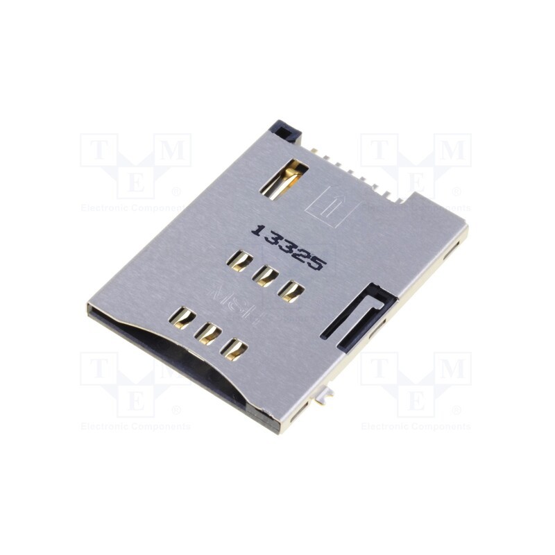 10 pcs : 475530001 - Connector: for cards, SIM, shielded,push-push, SMT, gold-plated