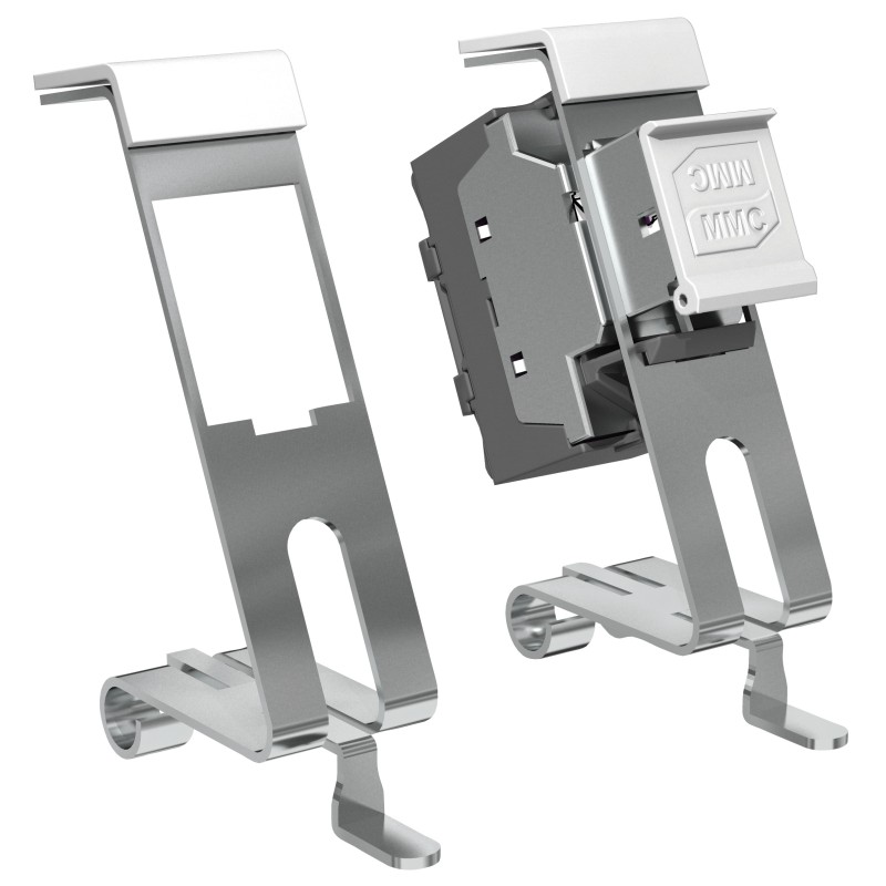 1 pcs - AXINDUS DIN Rail Adaptor for use with RJ45 Connector