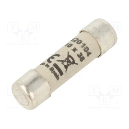 10 pcs : 420104 - Fuse: fuse, gG, 4A, 500VAC, 250VDC, ceramic,cylindrical,industrial