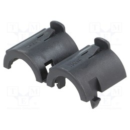 10 pcs : 300465 - Tube retainer, Mat: PBT, black