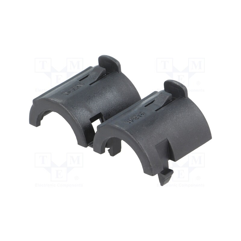 10 pcs : 300465 - Tube retainer, Mat: PBT, black