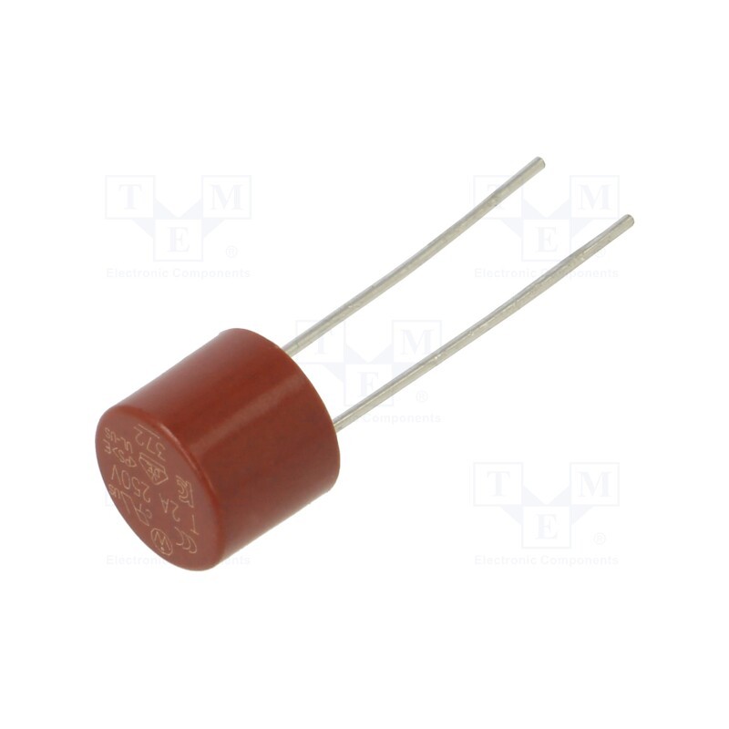 20 pcs : 37212000001 - Fuse: fuse, time-lag, 2A, 250VAC, THT, TR5, copper, 372, 5.08mm