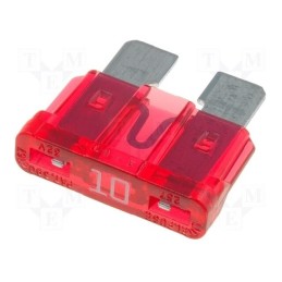 50 pcs : 0287010.PXCN - Fuse: fuse, 10A, 32VDC, automotive, 19mm, ATOF