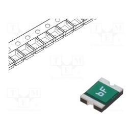 50 pcs : 0ZCH0020FF2E - Fuse: PTC polymer, 200mA, Imax: 10A, 0ZCH, 1210