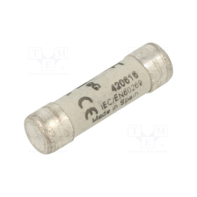 10 pcs : 420616 - Fuse: fuse, gG, 16A, 400VAC, ceramic,cylindrical,industrial