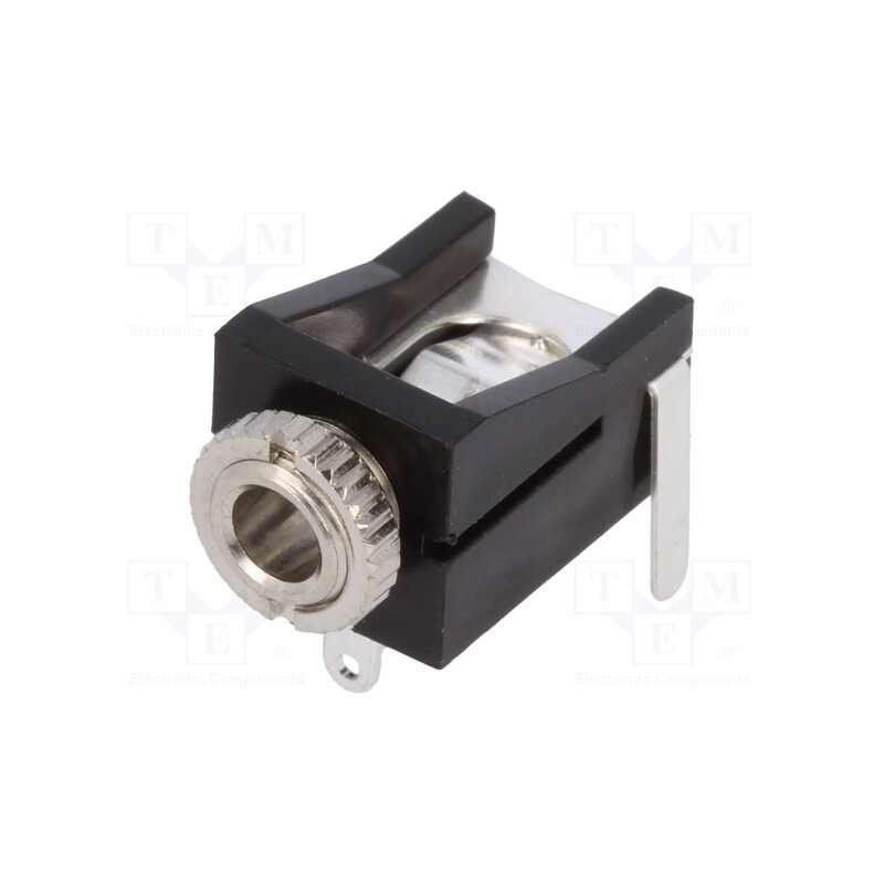 10 pcs : 4832.222 - Socket, Jack 3,5mm x 18,6mm, female, mono, ways: 2, No.of term: 3