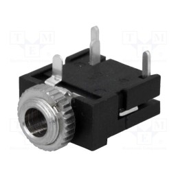 10 pcs : 4832.232 - Socket, Jack 3,5mm x 18,6mm, female, stereo, ways: 3, No.of term: 4