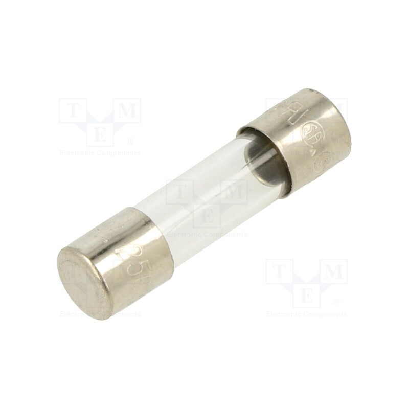 10 pcs : FSD-1.6A - Fuse: fuse, quick blow, 1.6A, 250VAC, glass, 5x20mm, brass, bulk