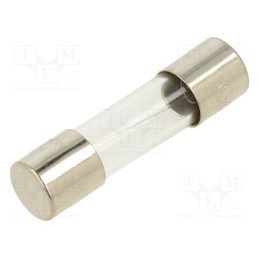 10 pcs : FSC-630MA - Fuse: fuse, quick blow, 630mA, 250VAC, glass, 5x20mm, bulk